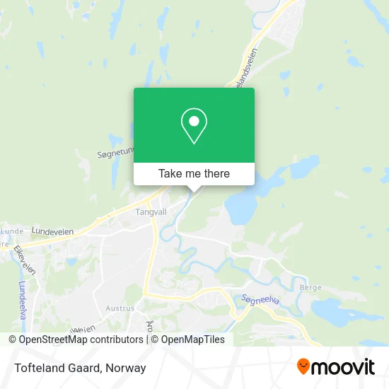 Tofteland Gaard map