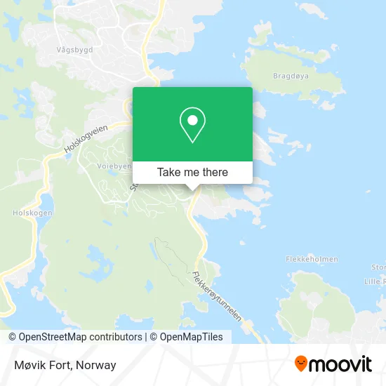 Møvik Fort map