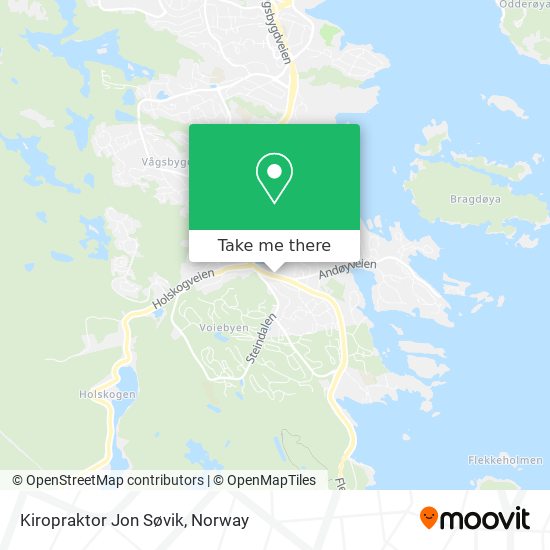 Kiropraktor Jon Søvik map
