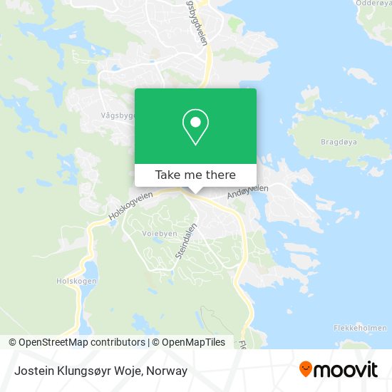 Jostein Klungsøyr Woje map