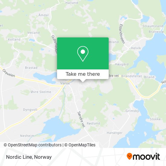 Nordic Line map