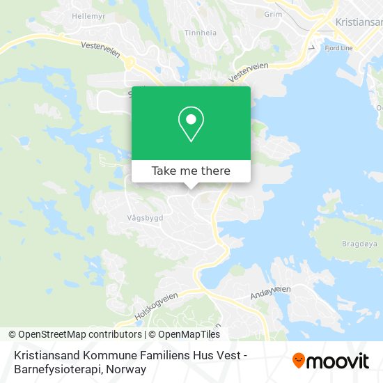 Kristiansand Kommune Familiens Hus Vest - Barnefysioterapi map