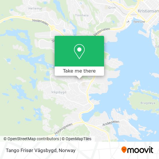 Tango Frisør Vågsbygd map