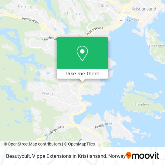 Beautycult, Vippe Extensions in Kristiansand map