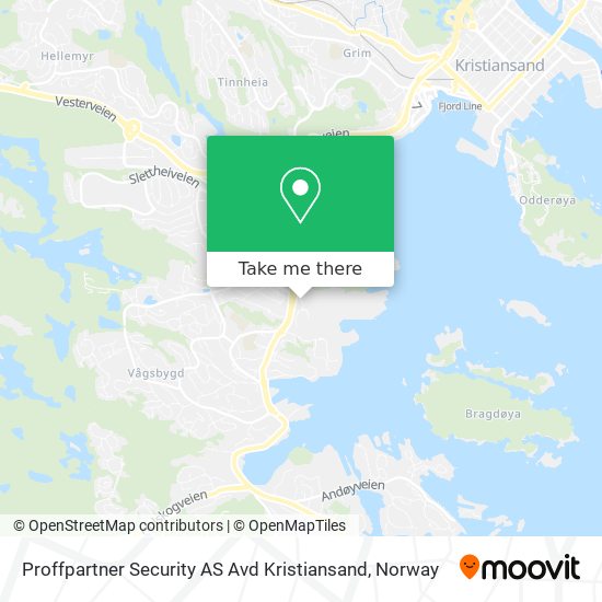 Proffpartner Security AS Avd Kristiansand map