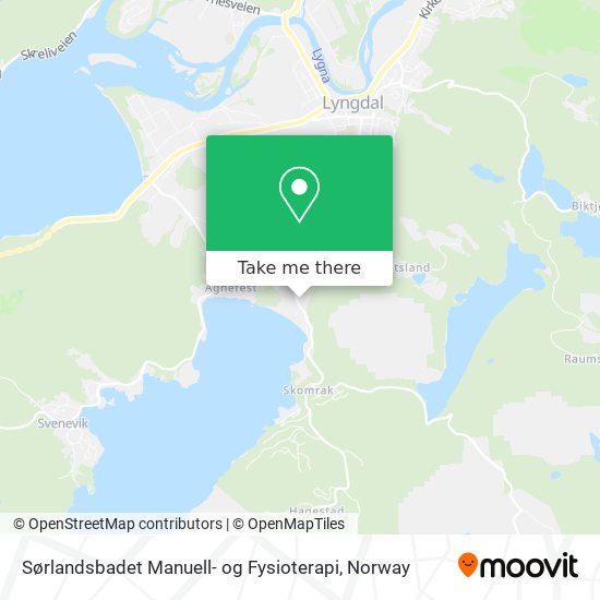 Sørlandsbadet Manuell- og Fysioterapi map