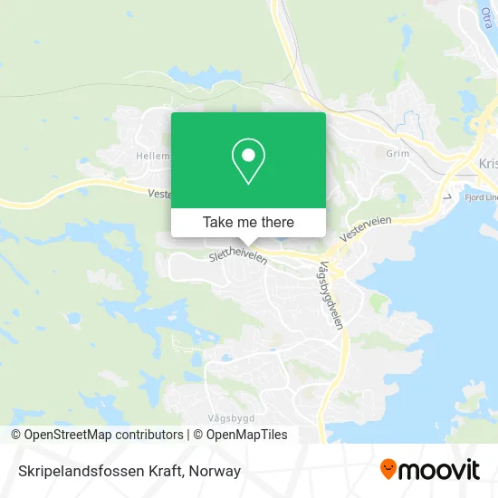Skripelandsfossen Kraft map