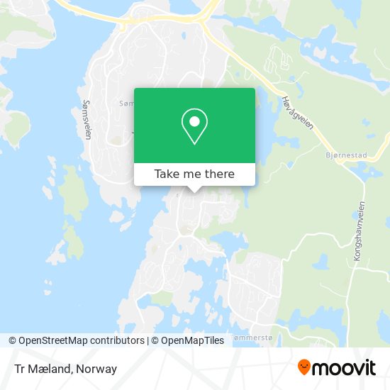 Tr Mæland map