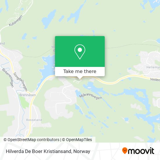 Hilverda De Boer Kristiansand map