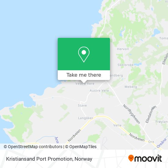 Kristiansand Port Promotion map