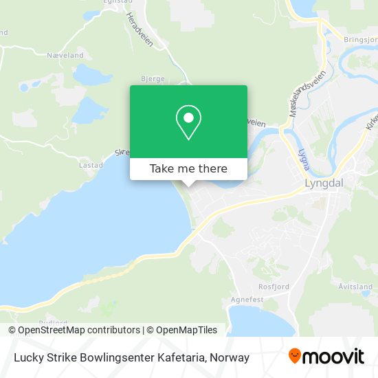 Lucky Strike Bowlingsenter Kafetaria map