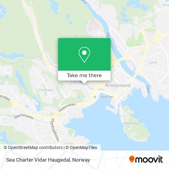 Sea Charter Vidar Haugedal map