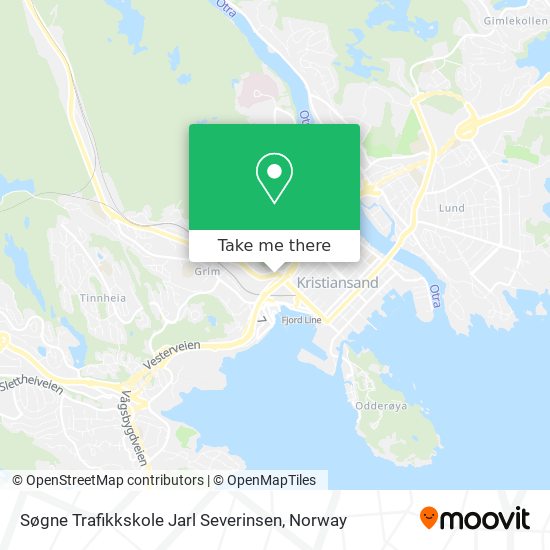 Søgne Trafikkskole Jarl Severinsen map
