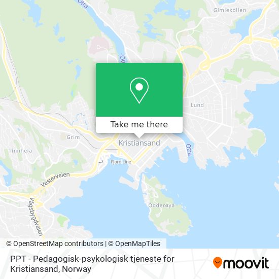 PPT - Pedagogisk-psykologisk tjeneste for Kristiansand map