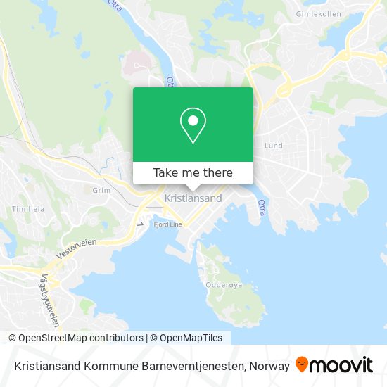 Kristiansand Kommune Barneverntjenesten map