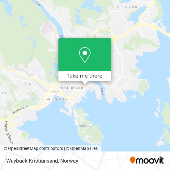 Wayback Kristiansand map