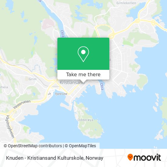 Knuden - Kristiansand Kulturskole map