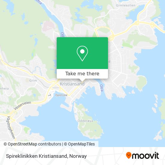 Spireklinikken Kristiansand map