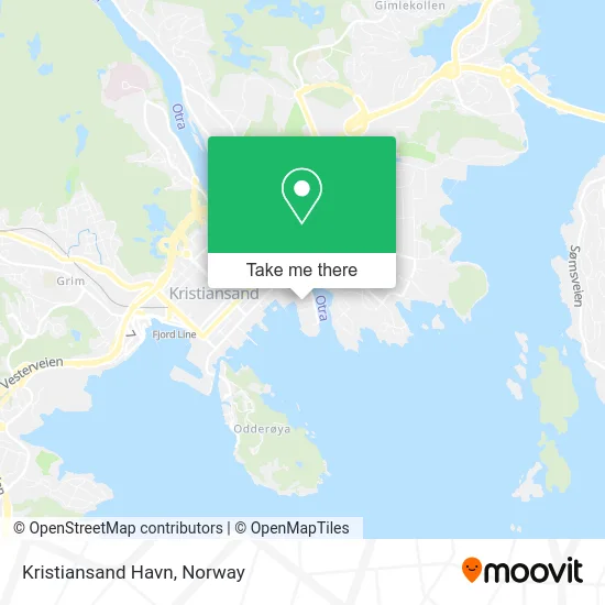 Kristiansand Havn map