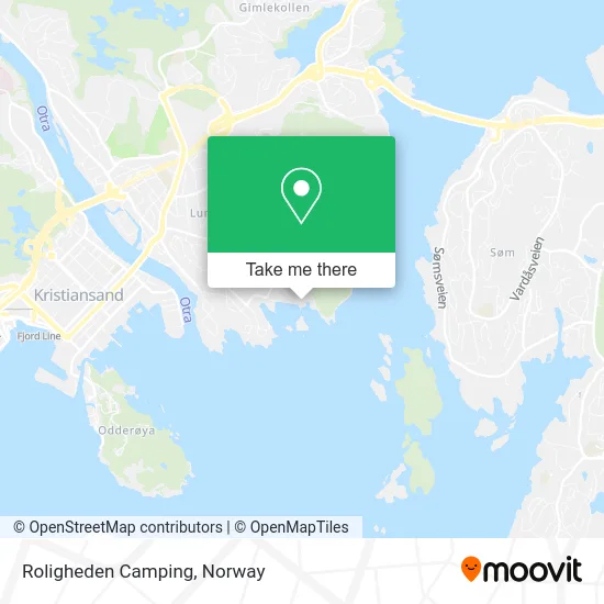 Roligheden Camping map