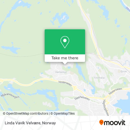 Linda Vavik Velvære map