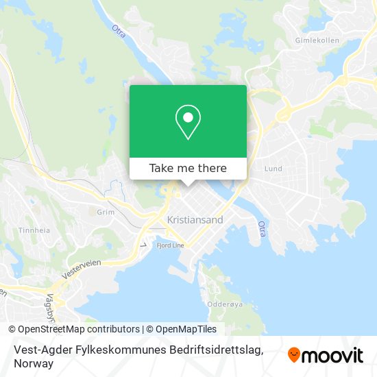 Vest-Agder Fylkeskommunes Bedriftsidrettslag map