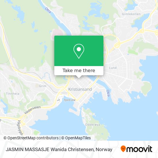 JASMIN MASSASJE Wanida Christensen map