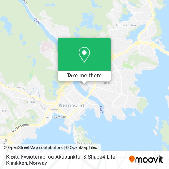 Kjøita Fysioterapi og Akupunktur & Shape4 Life Klinikken map