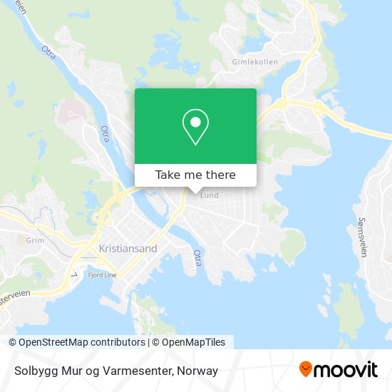 Solbygg Mur og Varmesenter map