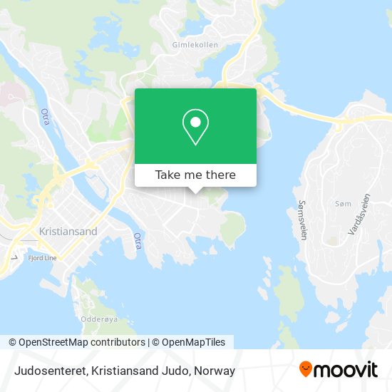 Judosenteret, Kristiansand Judo map