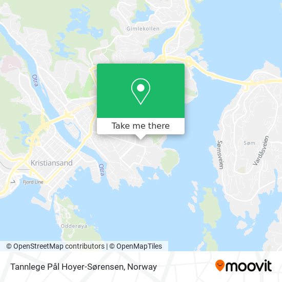 Tannlege Pål Hoyer-Sørensen map