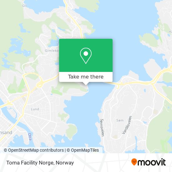 Toma Facility Norge map