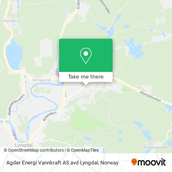 Agder Energi Vannkraft AS avd Lyngdal map