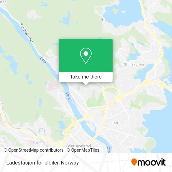 Ladestasjon for elbiler map