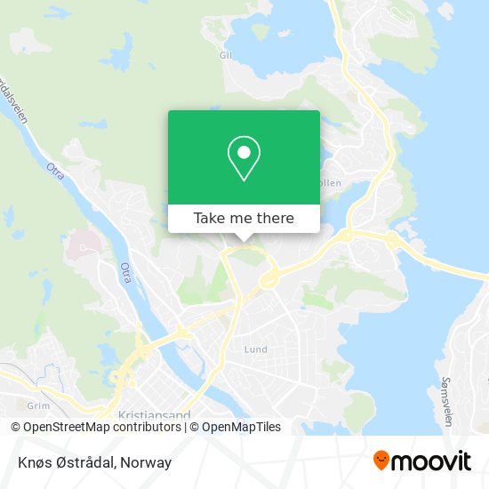 Knøs Østrådal map