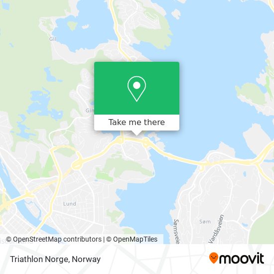 Triathlon Norge map