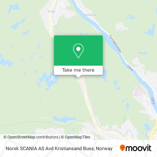 Norsk SCANIA AS Avd Kristiansand Buss map