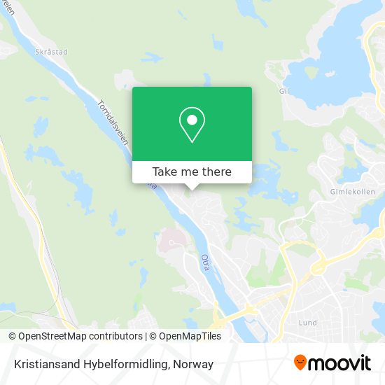 Kristiansand Hybelformidling map