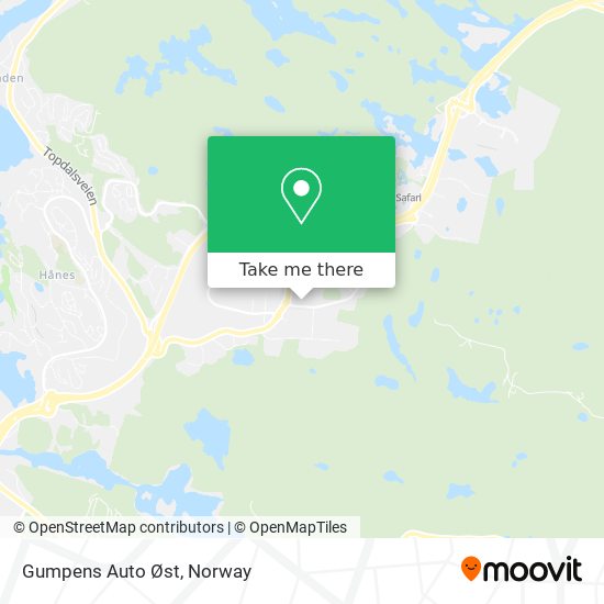 Gumpens Auto Øst map