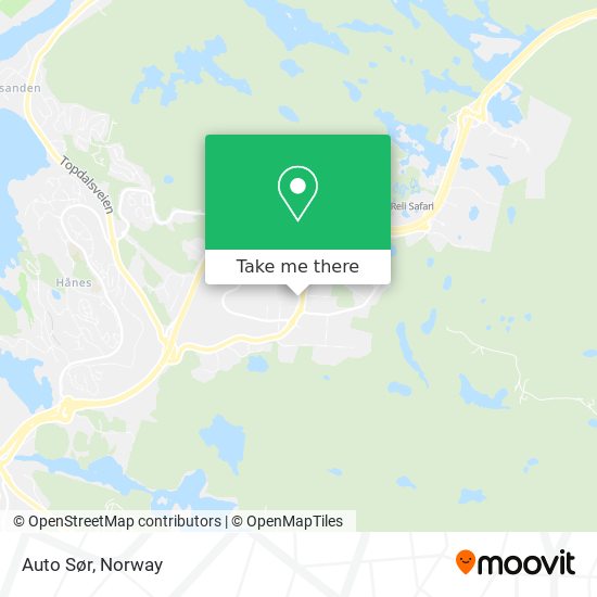 Auto Sør map