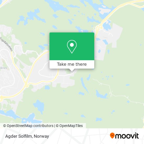 Agder Solfilm map