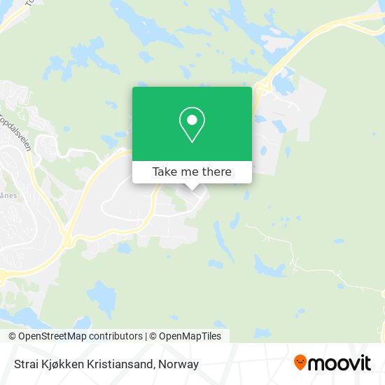 Strai Kjøkken Kristiansand map