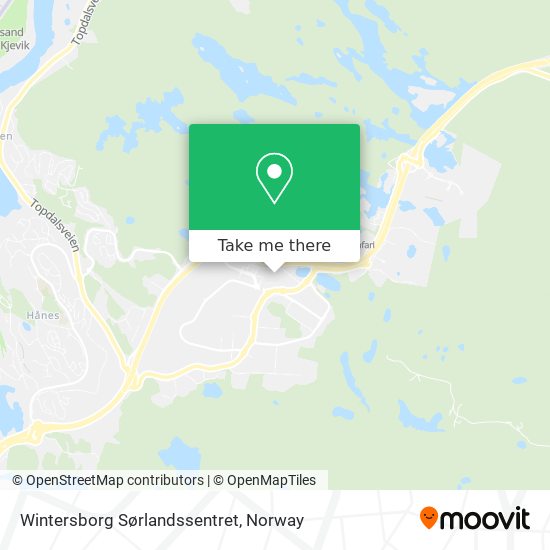 Wintersborg Sørlandssentret map