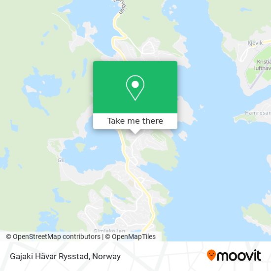 Gajaki Håvar Rysstad map