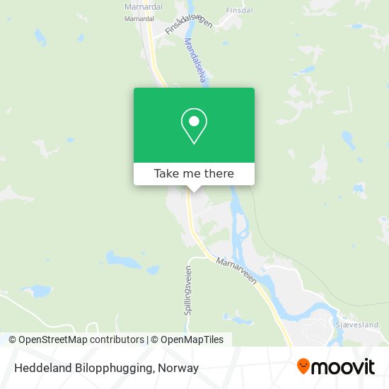 Heddeland Bilopphugging map