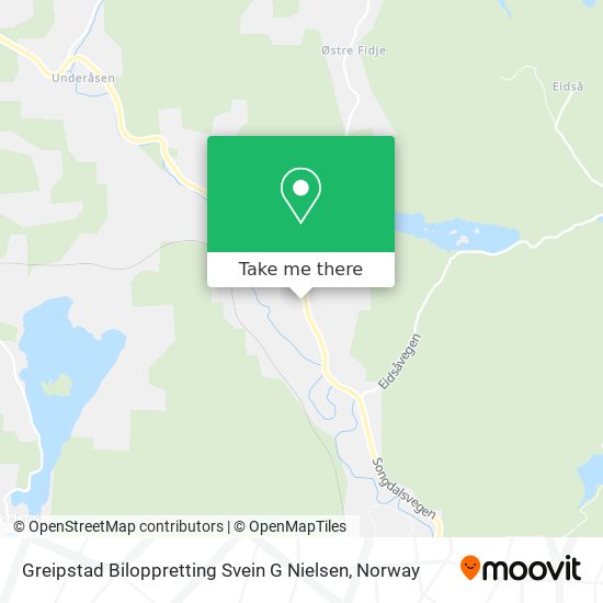 Greipstad Biloppretting Svein G Nielsen map