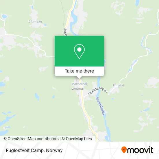 Fuglestveit Camp map