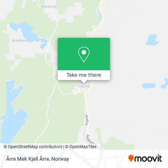 Årre Mek Kjell Årre map