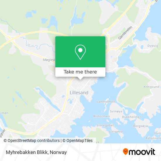 Myhrebakken Blikk map