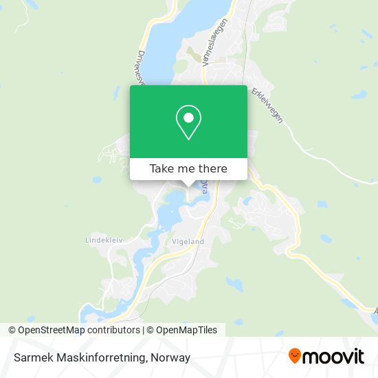 Sarmek Maskinforretning map